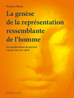 cover image of La genèse de la représentation ressemblante de l'homme